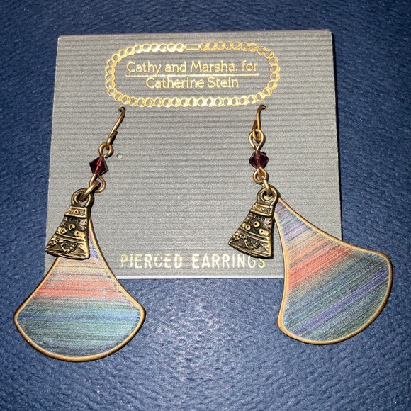 Cathy and Marsha Jewelry - Cathy and Marsha for Catherine Stein Dangle Earrings Art Deco Bohemian Flair